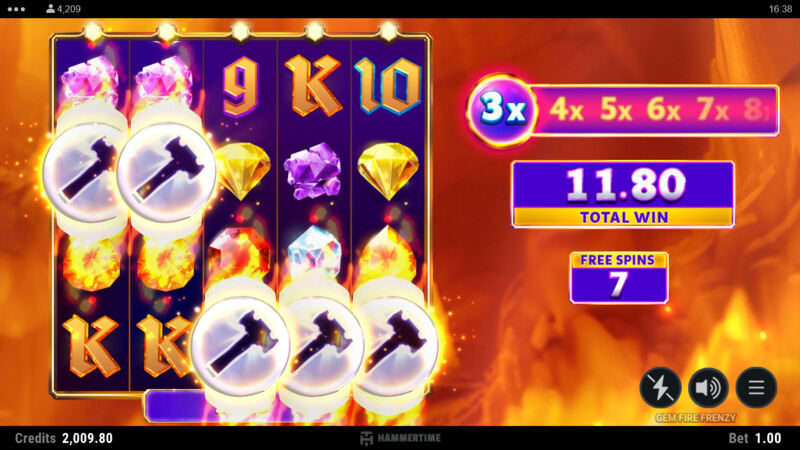 Gem Fire Frenzy free spins