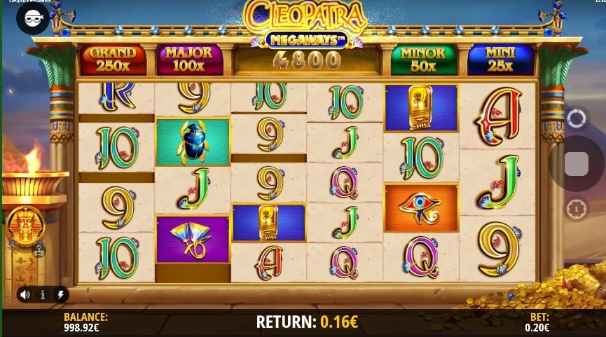 Cleopatra Megaways Cascading Wins Feature