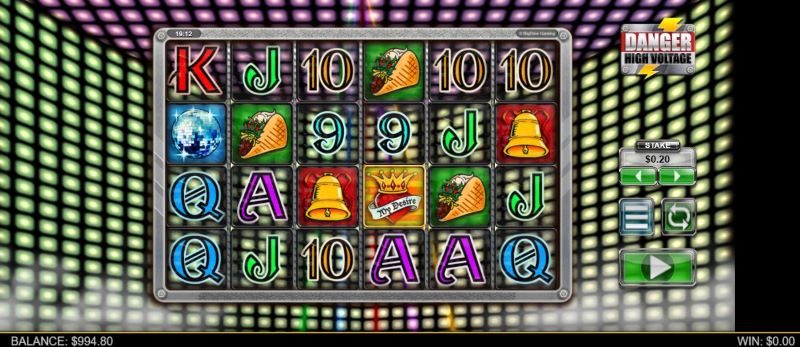 The 6x4 base game reels. A bet of $0.20 is visible to the right, while the game’s logo appears in the top-right corner.