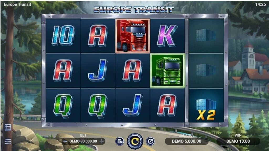 Europe Transit Slot Basic Grid Layout and Symbols