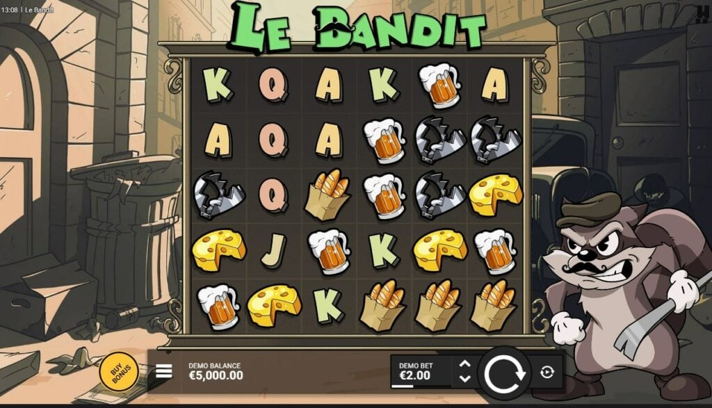 Le Bandit slot layout